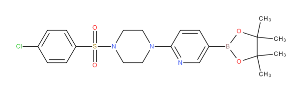 2-[4-(4-Chlorophenylsulfonyl)piperazin-1-yl]pyridine-5-boronic acid, pinacol ester
