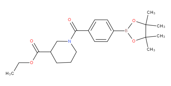 4-(3-Ethoxycarbonylpiperidine)carboxamidophenylboronic acid, pinacol ester